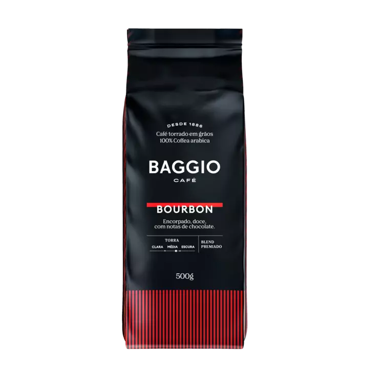Embalagem do Baggio Café Bourbon 500g Grãos